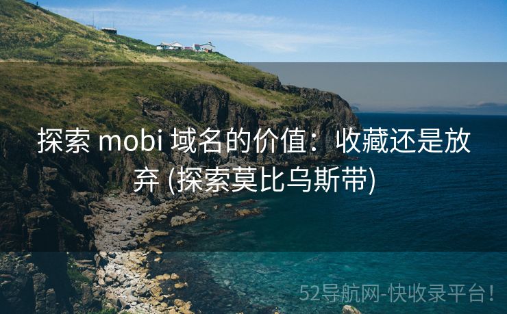 探索 mobi 域名的价值：收藏还是放弃 (探索莫比乌斯带)