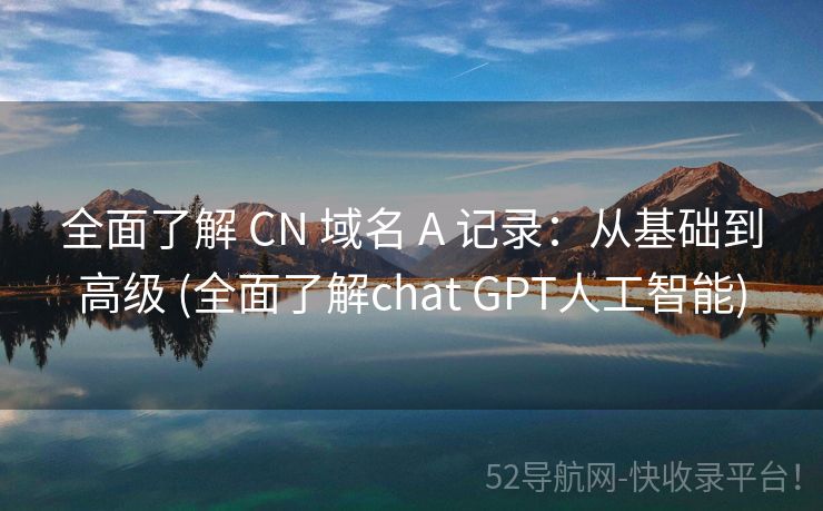全面了解 CN 域名 A 记录：从基础到高级 (全面了解chat GPT人工智能)