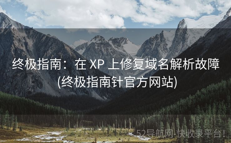 终极指南：在 XP 上修复域名解析故障 (终极指南针官方网站)