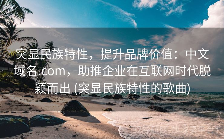 突显民族特性，提升品牌价值：中文域名.com，助推企业在互联网时代脱颖而出 (突显民族特性的歌曲)